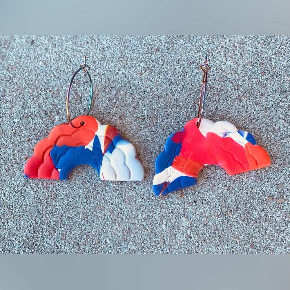 Handmade Polymer Clah Earrings